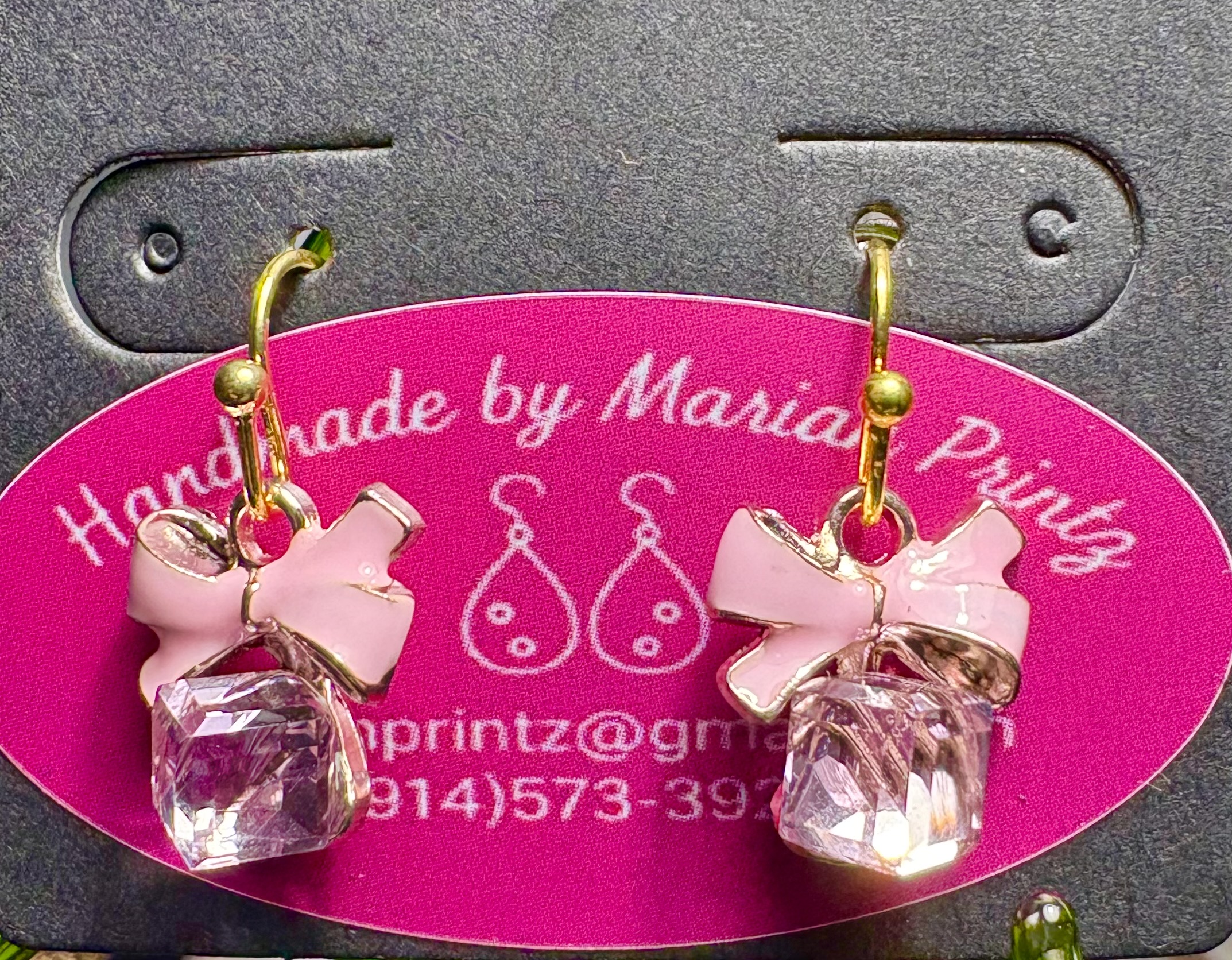 Colorful Bow with Crystal Candy Charms